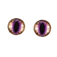 thumbnail image 2 of Brown and Fuchsia Cat Glass Eyes, 2 of 7