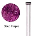 thumbnail image 1 of Mbxmh Perruque Colorée Violet Foncé, Extensions de Cheveux à Clipser 20 Pouces Kit d'Accessoires pour Cheveux Féeriques pour Femmes Filles Enfants, Nouvelle Arrivée!, 1 of 5