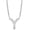 Silver, variant on Initial Letter Y Necklace, Moissanite, 925 Sterling Silver, Yellow Gold Vermeil