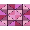 thumbnail image 1 of Ahgly Company Indoor Rectangle Patterned Medium Violet Red Pink Area Rugs, 2' x 4', 1 of 6