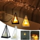 thumbnail image 1 of Fiudx Vela Led Triangular, Llama Simulada Sin Llama, Luz Cálida Ecológica, Decoración Interior y Exterior, Ambiente Elegante para Fiestas, Funciona a Pilas, Ideal para Bodas, Juego de 3 Piezas., 1 of 5