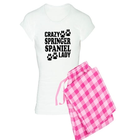 

CafePress - Crazy Springer Spaniel Lady Pajamas - Women s Light Pajamas
