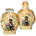 thumbnail image 3 of Rottweiler Celebrates Spring and Enjoys a Happy Easter All Over Print 3D Hoodie Unisex Merch Hoodies Rottie Dog Lover Gifts Idea - 02001, 3 of 6