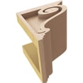 thumbnail image 6 of 5"W x 5"D x 5"H Wide Scroll Rough Cedar Woodgrain TimberThane Corbel, Primed Tan, 6 of 6