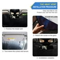 thumbnail image 2 of Qxltty Glowing Blue Tiger Car Windshield Sunshades Foldable UV Rays Sun Visor Protector Keep Your Vehicle Cool 53×23.5in, 2 of 8