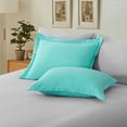 thumbnail image 4 of RUIKASI 7 Pieces Turquoise/Light Grey Queen Bed Comforter Set with Sheets - Bed in a Bag with Comforter and All Season Sheets, Pillowcases, 4 of 7