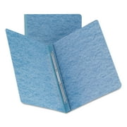 Smead Side Opening Press Guard Report Cover, Prong Fastener, Letter, Blue