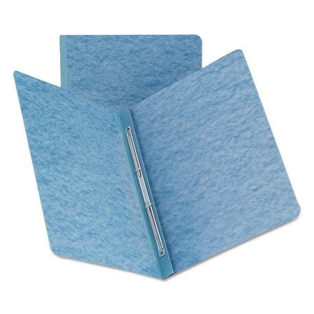Smead Side Opening Press Guard Report Cover, Prong Fastener, Letter, Blue
