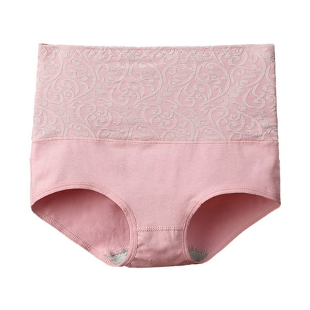 

6-Pack Womens Underwear High Waisted Tummy Control Body Shape Solid Color Underwear