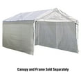 thumbnail image 4 of ShelterLogic MaxAP 10’ x 20’ x 8’ Carport Enclosure Kit White (Frame & Canopy Not Included), 4 of 6
