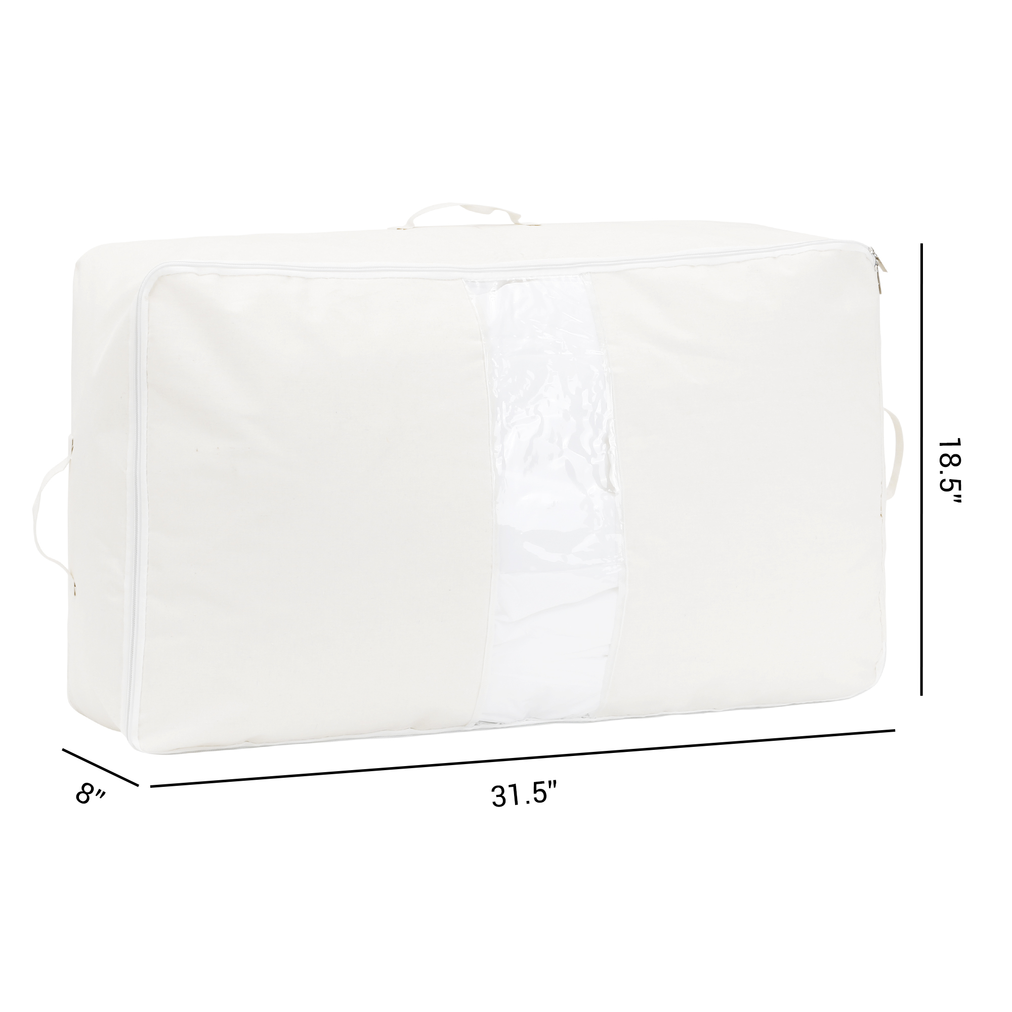 Unique Bargains 1 Pack Clothes Storage Bags Moving Bags White 20*19*8in