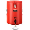 thumbnail image 1 of VEVOR Dispensador de bebidas con aislamiento de acero inoxidable, 4,5 galones, 17,2 litros, dispensador termico de bebidas frías y calientes con mango de espiga, 1 of 9