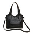 thumbnail image 2 of Bolso de hombro para mujer, suave, de piel sintética, elegante, para teléfono, cosméticos y viajes. Negro, 2 of 7