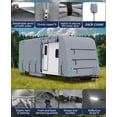 thumbnail image 4 of Ladcaser RV Cover Trailer Covers Heavy Duty Exterior Covers 4 Layers, Waterproof, Breathable, UV-Resistant and with Windproof Straps, Camper Cover for Trailer RV 18-35 FT, 4 of 8
