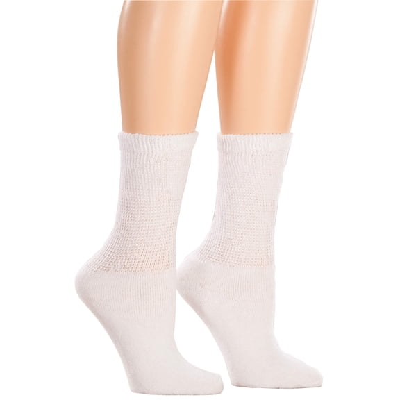 Silver Steps Diabetic Crew Socks, 3 Pairs