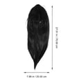 thumbnail image 2 of DEEPCRAFF Long Black Synthetic Wig Straight Hair Texture for Sophisticated Decoration, 2 of 6