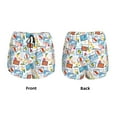 thumbnail image 4 of Disketp Summer Stamp Print Women's Shorts Workout Shorts for Athletic Gym Running Shorts with Phone Pockets X-Large, 4 of 8