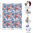 thumbnail image 4 of Pioneer Flower Floral Print Pattern Blanket,Comfortable Soft Lamb Wool Throw Blanket,All Season,Warm Lightweight Blankets for Sofa Bed Couch Living Room Chair,30"x40", 4 of 4