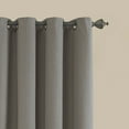 thumbnail image 4 of Eclipse Nadya Solid Room Darkening Grommet Top Single Window Curtain Panel, Gray, 52 x 84, 4 of 5
