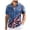 Blue, variant on V-Neck T-Shirts Men, 250 Years America American Flag Shirts for Men: 4th of July Hawaiian Shirt Patriotic Button Down 250 Anniversary USA Outfits(Hot Pink,L)