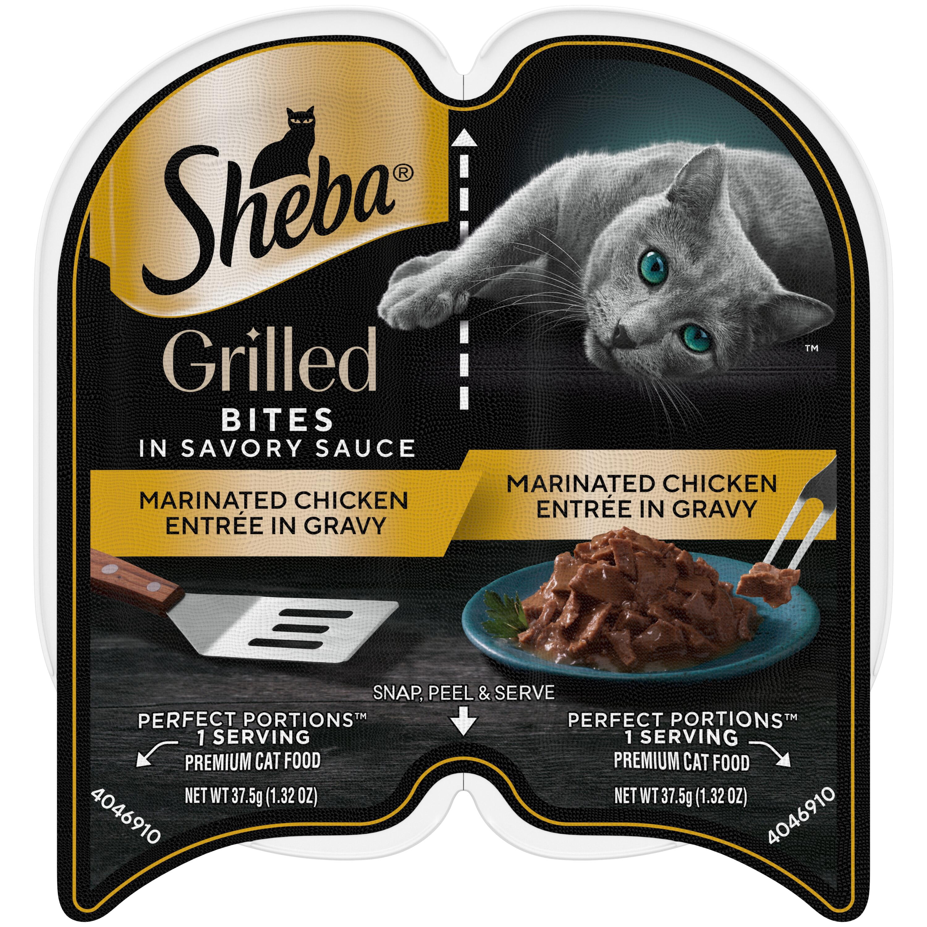 Sheba Perfect Portions Grilled Chicken Entrée in Gravy Adult Cat Food 2.6 oz