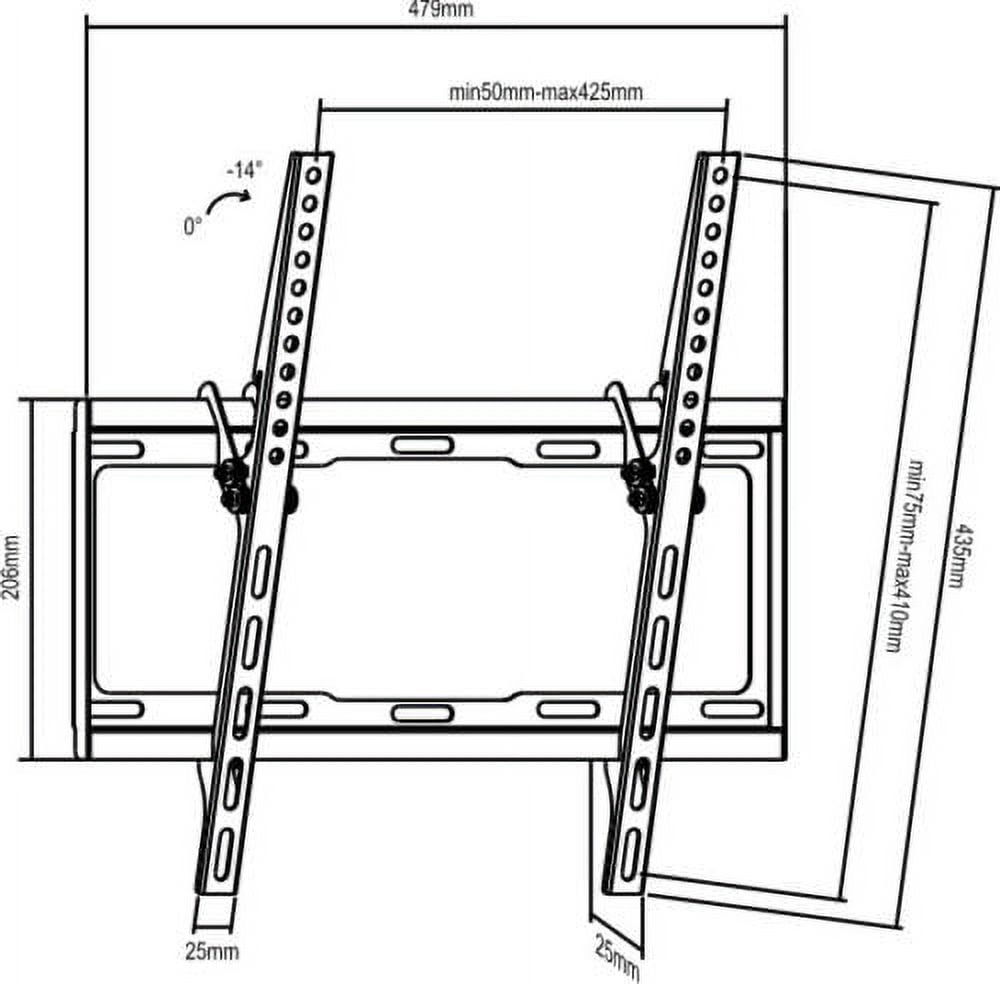 Impact Mounts SLIM LCD LED PLASMA FLAT TILT TV WALL MOUNT BRACKET 30 32 37 42 45 46 47 50