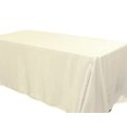 thumbnail image 2 of 15 pack 90x156" Rectangular Satin Tablecloth Wedding Party Catering", Ivory, 2 of 2