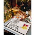 thumbnail image 2 of Christmas Placemats Set of 4 Black Stripes Christmas Placemats for Dining Table Merry Christmas Bell Table Mat Winter Holiday Home Party Kitchen Table Decorations, 2 of 6