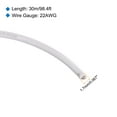 thumbnail image 2 of Uxcell 22AWG Stranded Wire Hookup 30M/100ft White, Electrical Wire UL1007 Spool, 2 of 6