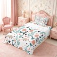 thumbnail image 3 of Manfei Cute Mouse Twin Sheets 3pcs,Cartoon Flowers Bedding,1 Flat Sheet,1 Fitted Sheet and 1 Pillowcase, 3 of 6