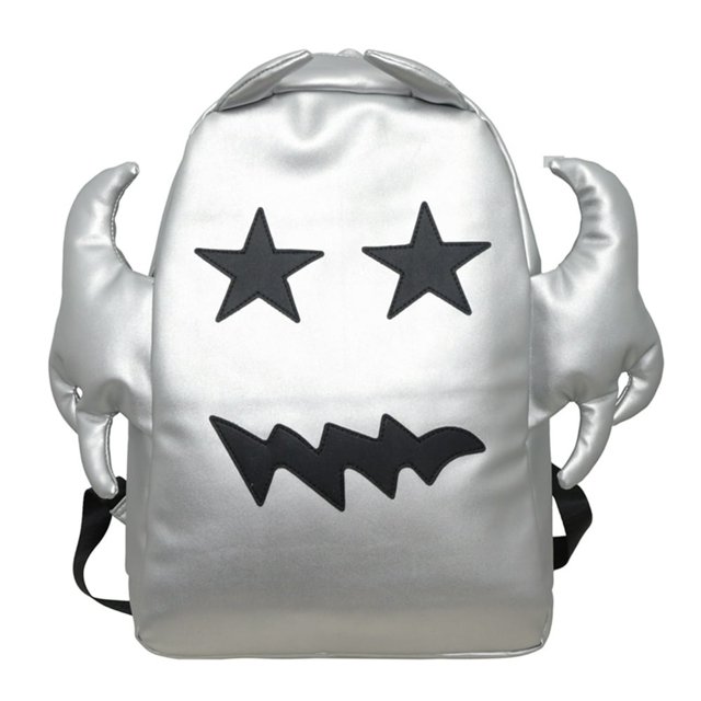 Demon Bat Backpack Multifunctional Cute Fitness Rucksack for Men Women (Silver)
