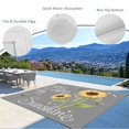 thumbnail image 3 of You Are My Sunshine Outdoor Rug for Patio/Deck/Porch, Non-Slip Large Area Rug 3 x 5 Ft, Yellow Sunflowers Cute Bees Heart Grey Indoor Outdoor Rugs Washable Area Rugs, Camping Rug Carpet Runner, 3 of 8