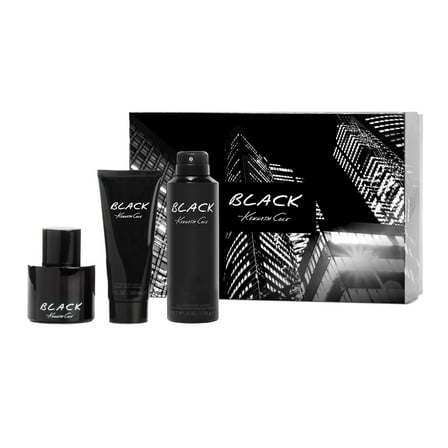 Kenneth Cole Black Cologne Gift Set for Men, 3 Pieces