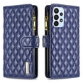 thumbnail image 2 of Dteck Zipper Wallet case for Samsung Galaxy A23, Argyle Pattern PU Leather Wallet case with Handstrap Kickstand Card Slots Magnetic Closure Shockproof Case for Samsung Galaxy A23,Blue, 2 of 6