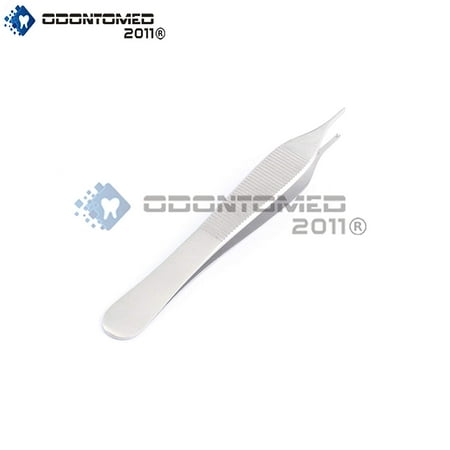 Odontomed2011® Adson Tissue Forceps 1x2 Teeth With Serrated Platform Dental Veterinary Instruments (Best Dental Soft Tissue Laser)