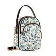 thumbnail image 7 of FORMRS Crossbody Bag for Women Quilted Travel Shoulder Cell Phone Purse with Chain Strap Handbag, Darker Leafy Pattern, 7 of 7