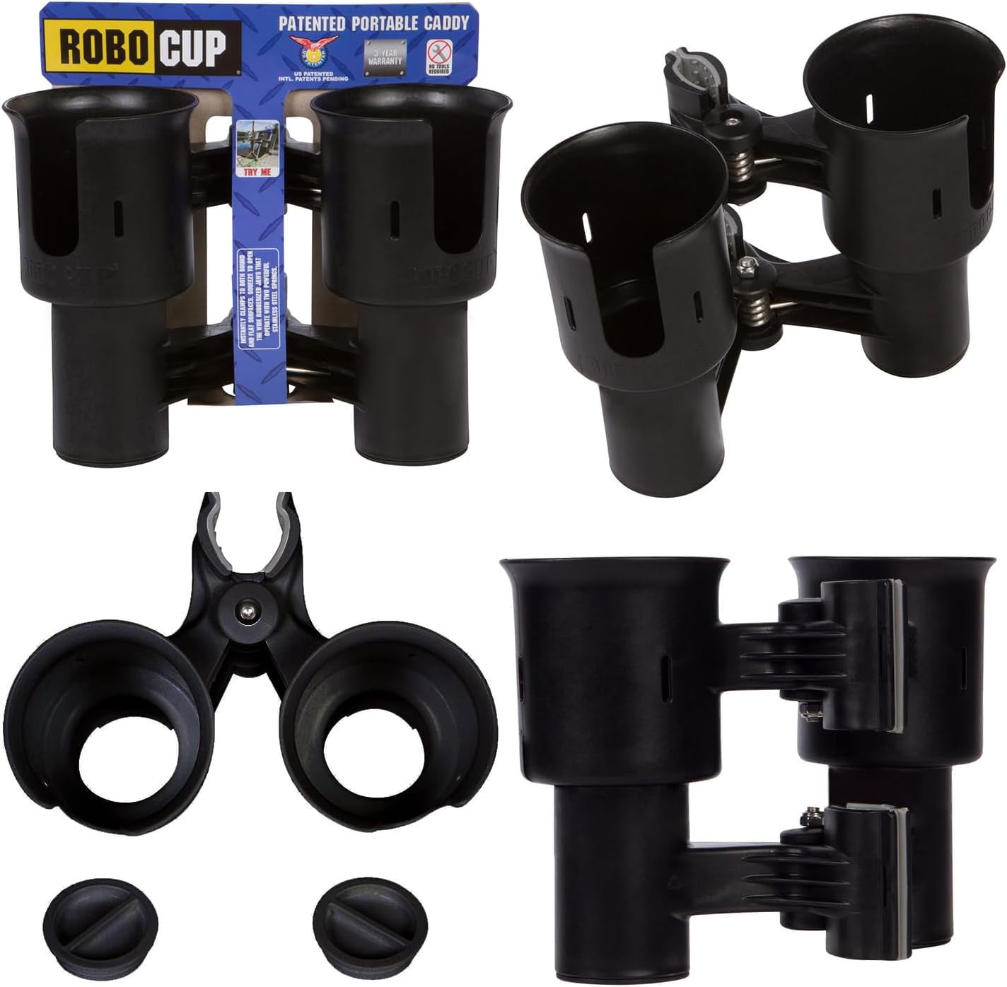 ROBOCUP Black Ultimate Bundle: Includes 1 RoboCup, 1 Plate, 1 Plus and 1 Holster