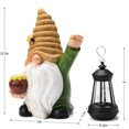 thumbnail image 3 of Farol LED de resina Solar Garden Gnome WONDHOME de 12,3 pulgadas, 3 of 7