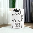 thumbnail image 6 of Yayeee Freestanding Laundry Hamper with Handle Collapsible Large Storage Basket for Clothes, White Chubby Cat, 6 of 7