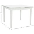 thumbnail image 3 of Safavieh Cullen 38" Transitional Drop Leaf Dining Table, White, 3 of 5