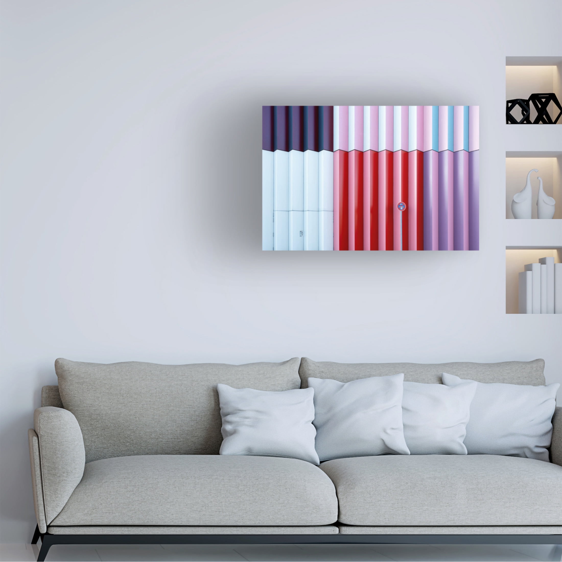 Canvas Wall Art - Iso66 'Colorful' Wall Art for Living Room, Bedroom, or Office Décor by Trademark Fine Art - 19 x 12 Inches