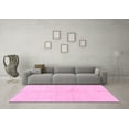 thumbnail image 3 of Ahgly Company Indoor Square Solid Pink Modern Area Rugs, 6' Square, 3 of 4
