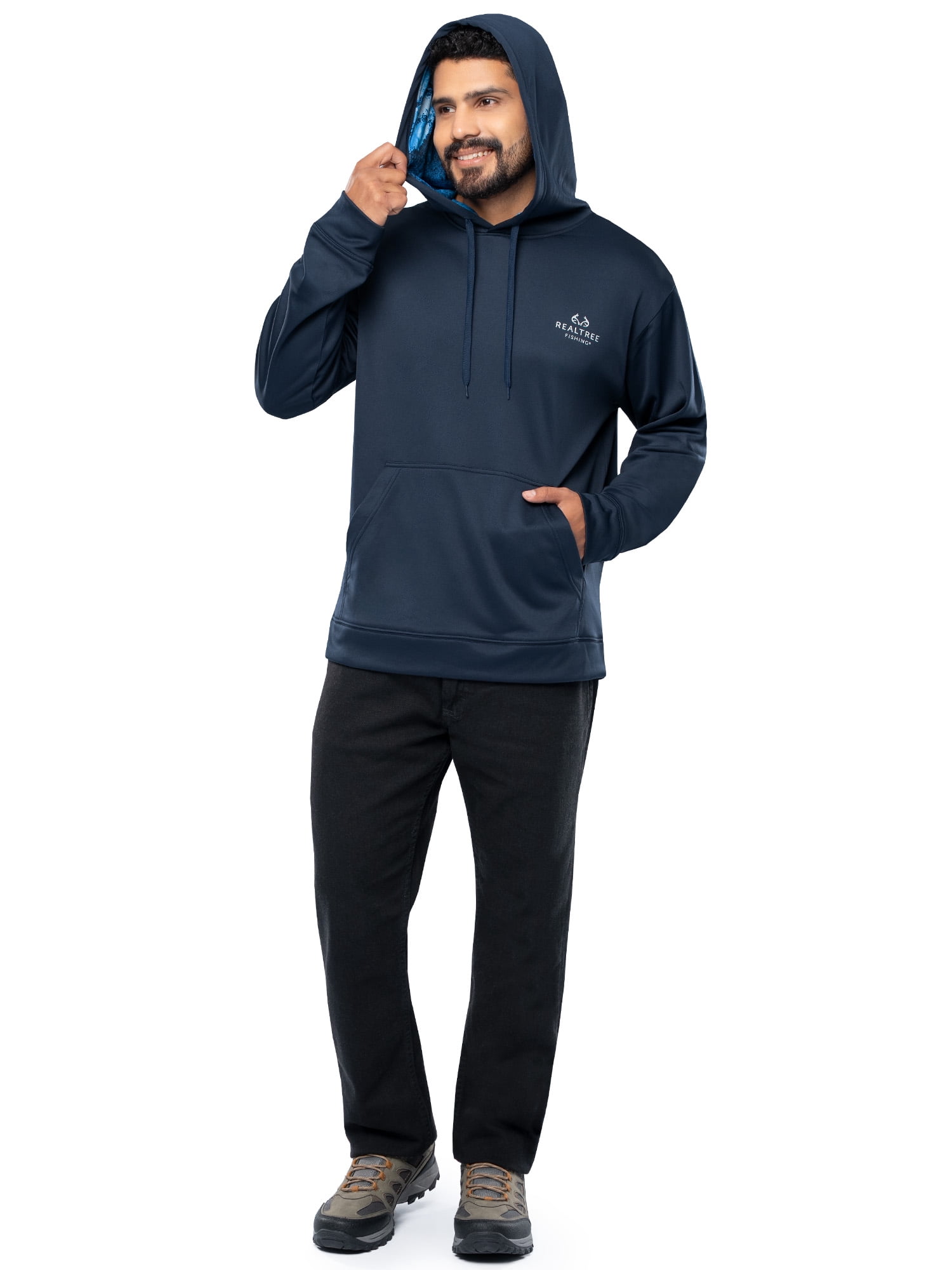Realtree Fishing Men's Logo Performance Hoodie, Size S-4XL