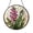 Acrylic 3.5 Inch, variant on Pink Foxglove Flower Glass Suncatcher Round Window Hanging Floral Botanical Home Decoration Gift for Nature Fans
