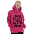 thumbnail image 3 of I Didn't Want to Come Introvert Funny Unisex Plus Fleece Graphic Hoodie Brisco Brands 5X, 3 of 5