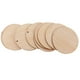 thumbnail image 3 of Discos de madera con agujeros: monedas de madera natural, círculos de madera, amuletos redondos de madera 100mm 10 piezas, 3 of 9