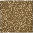 thumbnail image 5 of SAFAVIEH Soho Trinity Floral Wool Area Rug, Brown/Ivory, 3'6" x 5'6", 5 of 8