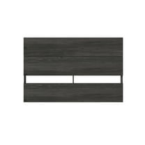 Nexera Queen Size Panel Wood Headboard, Bark Gray