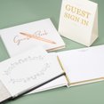 thumbnail image 3 of Uxcell Guest Book, 100 Pages Wedding Guest Sign in Book Reception Signature Book Party Decorations Supplies for Birthday Bridal Shower, Rose Gold, 3 of 6