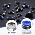 thumbnail image 5 of Uxcell 5pcs Air Line Fitting 10mm Tube OD x NPT 1/2 Thread PT4-U Pneumatic Male Branch Tee for Industry Air System, 5 of 6